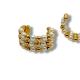 ARGOLA PELOLAS FOLHEADO A OURO 18K - 2,4CM