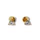 BRINCO CORAÇÃO PEQ FOLHEADO A OURO 18K - 4MM