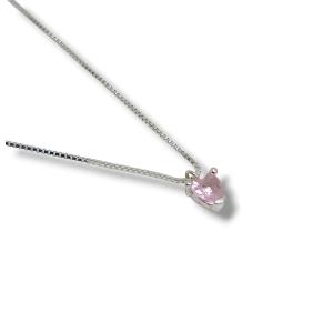 CONJUNTO ROSA BRINCO  E PING  PRATA 925