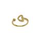 ANEL ABERT CORA FOLHEADO A OURO 18K