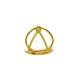 ANEL NOSSA SRA APARECIDA LISO FOLHEADO A OURO 18K