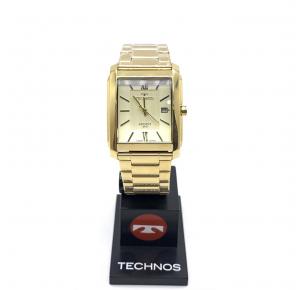 Relógio Technos Classic Executive 50M Quadrado Dourado