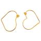 BRINCO CORACAO FOLHEADO A OURO 18K - 5,3 CM