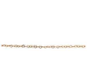 PULSEIRA ELOS CORA FOLHEADA A OURO 18K - 10,2CM