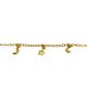 PULSEIRA PING LUA FOLHEADO A OURO 18K - 19CM