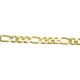 PULSEIRA 3X1 MEDIA FOLHEADO A OURO 18K