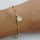 PULSEIRA CORA BOLAS FOLHEADA A OURO 18K - 20,4CM
