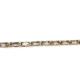 PULSEIRA QUADRADA ZIRC FOLHEADA 18K - 18,4CM