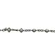 PULSEIRA PEROLA BANHADA Á RÓDIO -14,4CM