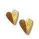 BRINCO CORAÇÃO FOLHEADO A OURO 18K - 3,2CM