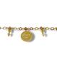 PULSEIRA PING LOVE FOLHEADA A OURO 18K - 20,4CM