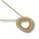 GARGANTINHA CORA ZIRC FOLHEADA A OURO 18K - 45CM