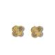 BRINCO TREVO MEDIO FOLHEADO A OURO 18K - 1,2CM
