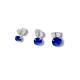 BRINCO TRIO BLUE PRATA 925 