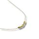 GARGANTILHA OVAL FOLHEADA A OURO 18K - 45CM