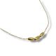 GARGANTILHA OVAL FOLHEADA A OURO 18K - 45CM