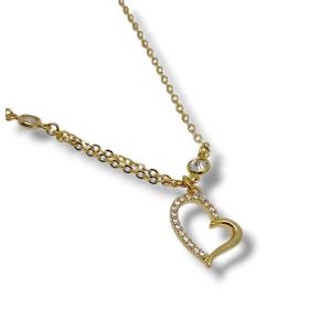 CONJUNTO CORA FOLHEADO A OURO 18K 