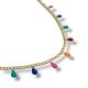 CHOKER PINGOS COLOR FOLHEADO A OURO 18K -40CM