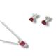 CONJUNTO RED PRATA 925 