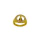 ANEL NOSSA SRA APARECIDA FOLHEADO A OURO 18K 
