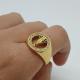 ANEL NOSSA SRA APARECIDA FOLHEADO A OURO 18K 